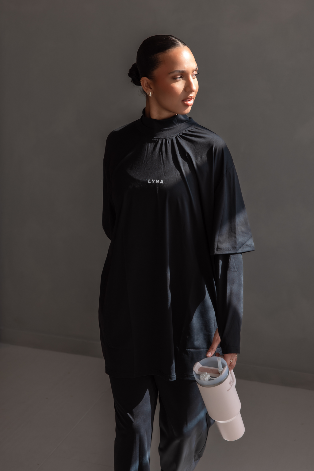 LYNA Core Coverage Tee – Black