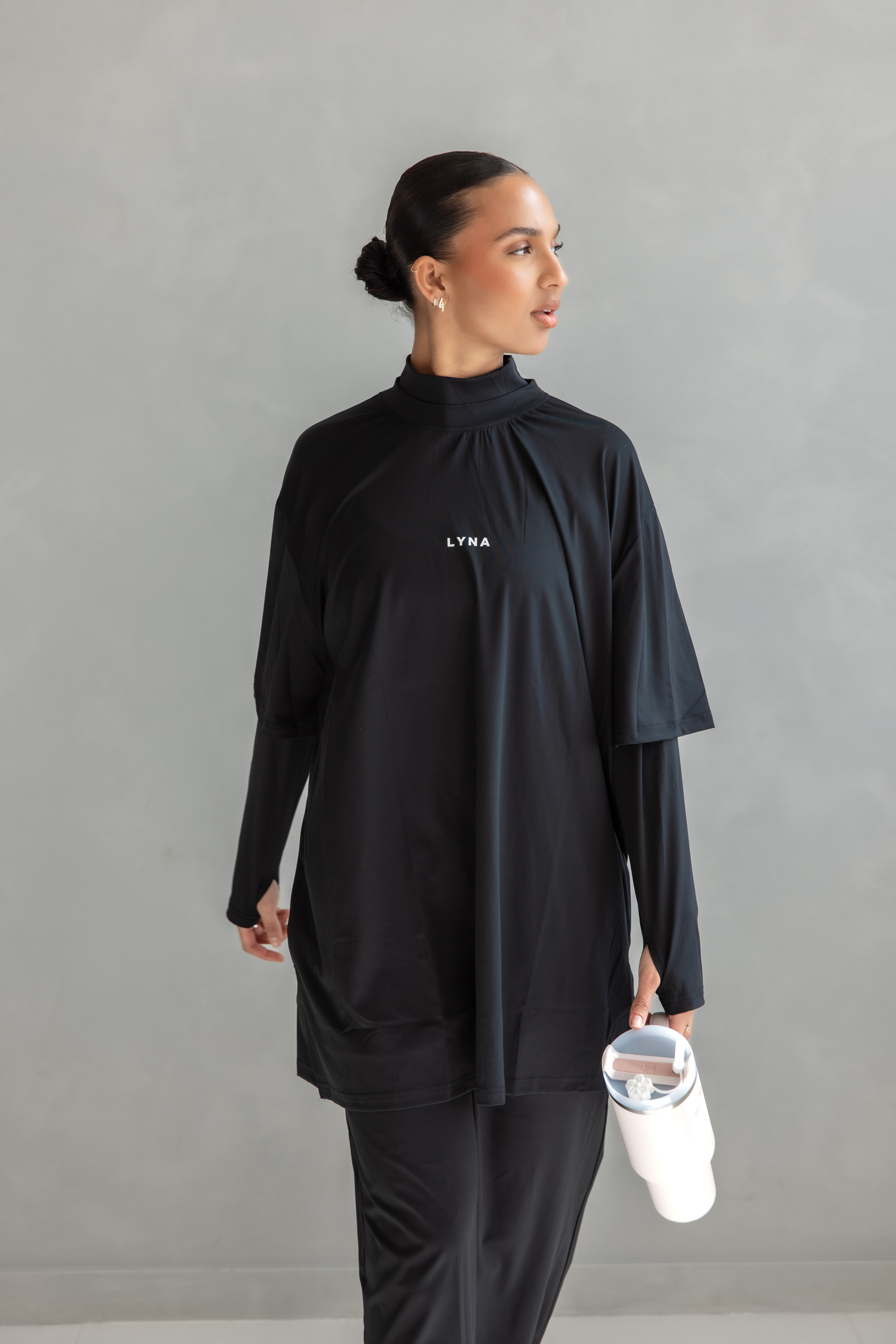 Full Set (Core Coverage Tee Black + Bottom)