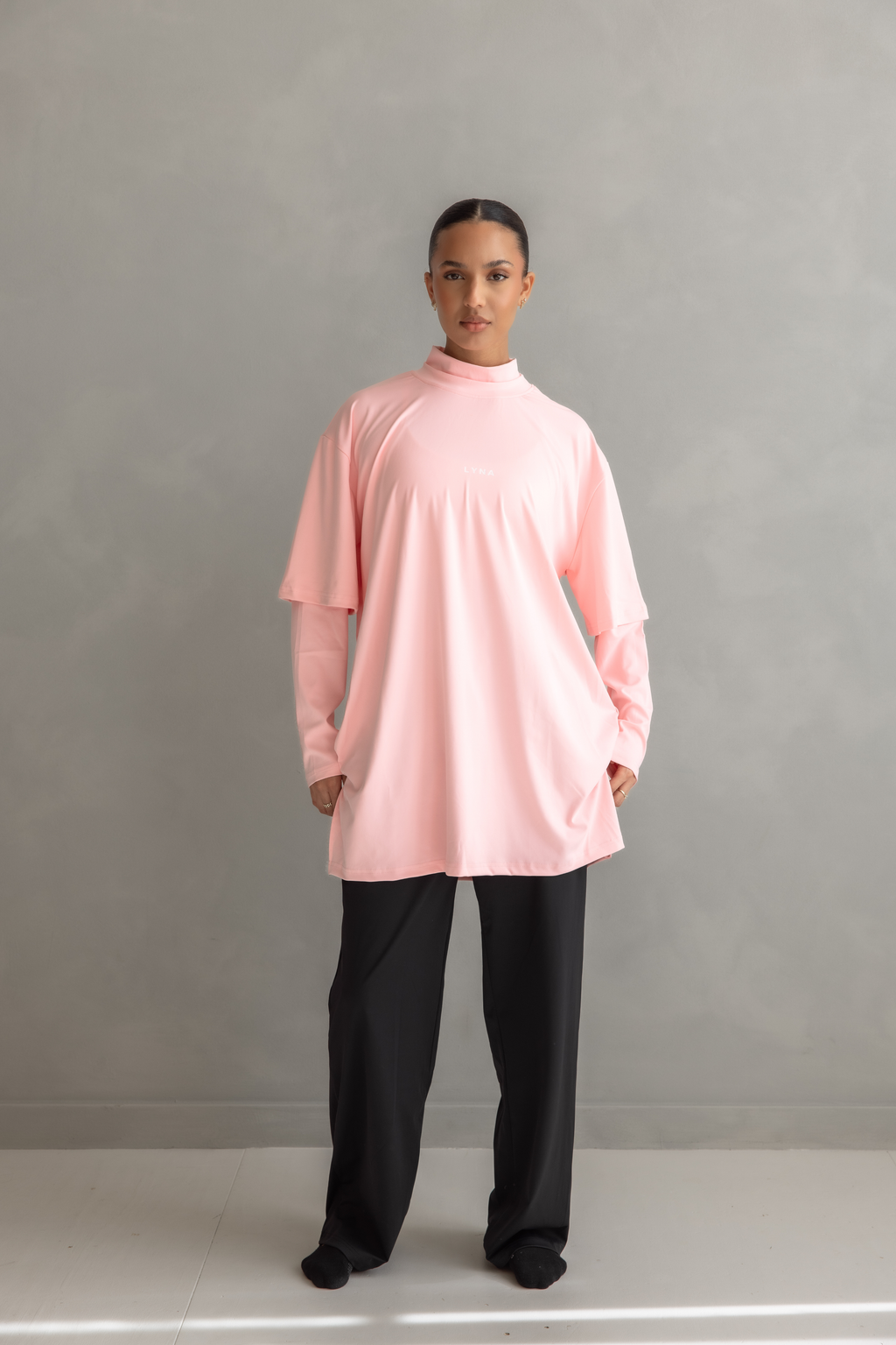 Full Set (Core Coverage Tee Pink + Bottom)