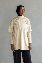 LYNA Core Coverage Tee - Beige