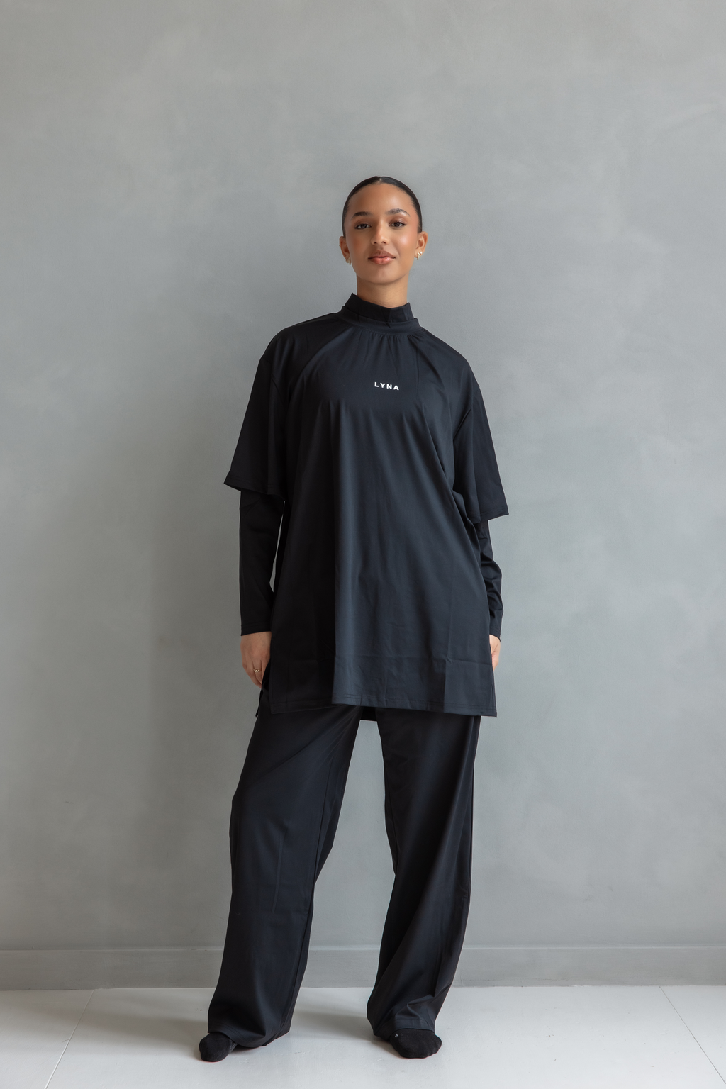 Full Set (Core Coverage Tee Black + Bottom)