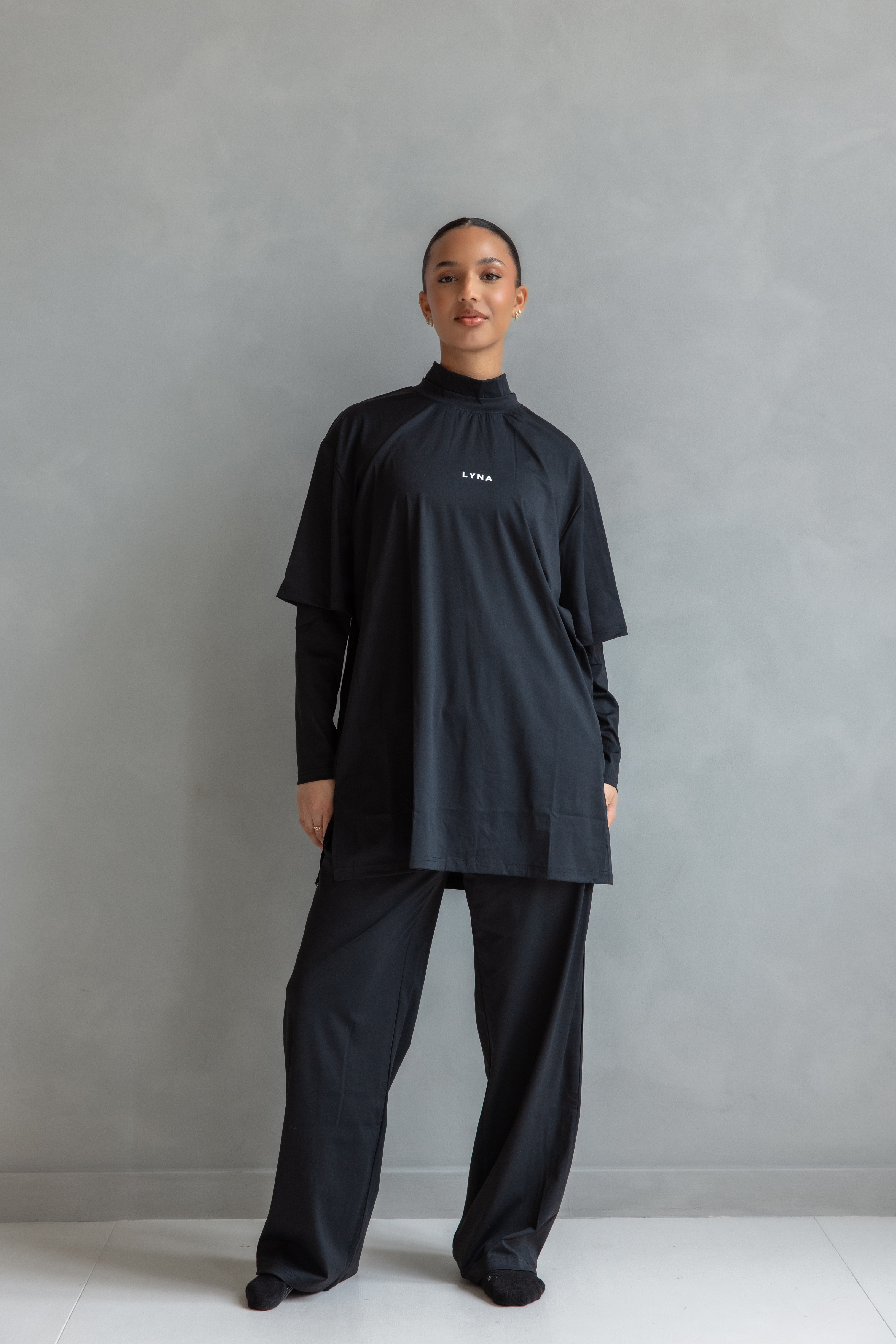 Full Set (Core Coverage Tee Black + Bottom)