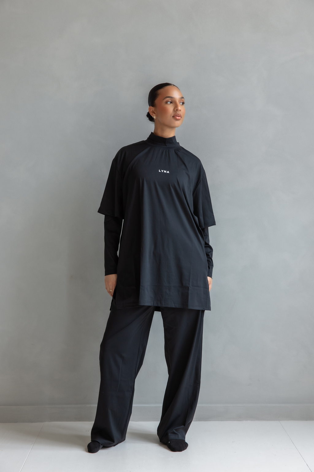 Full Set (Core Coverage Tee Black + Bottom)