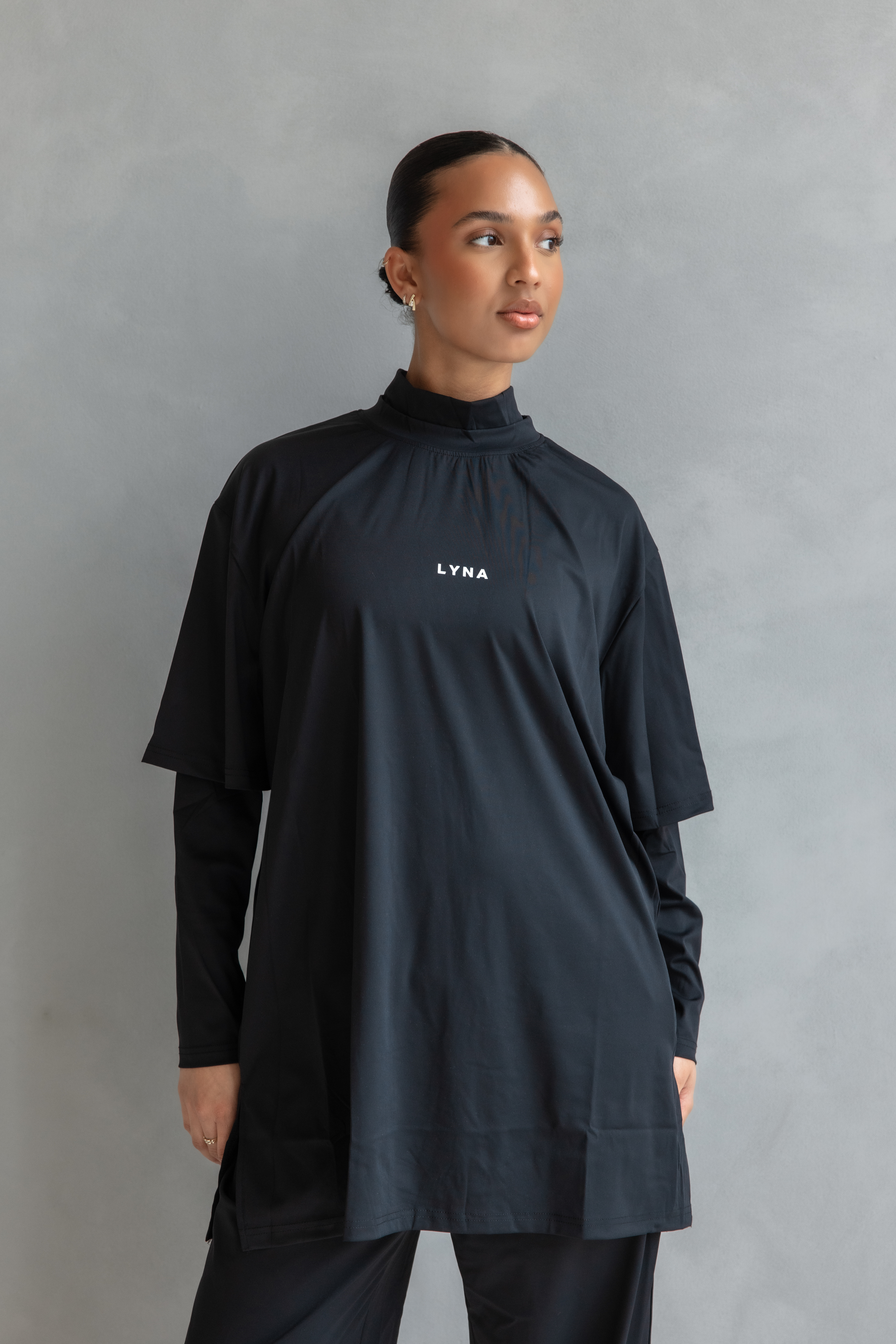Full Set (Core Coverage Tee Black + Bottom)