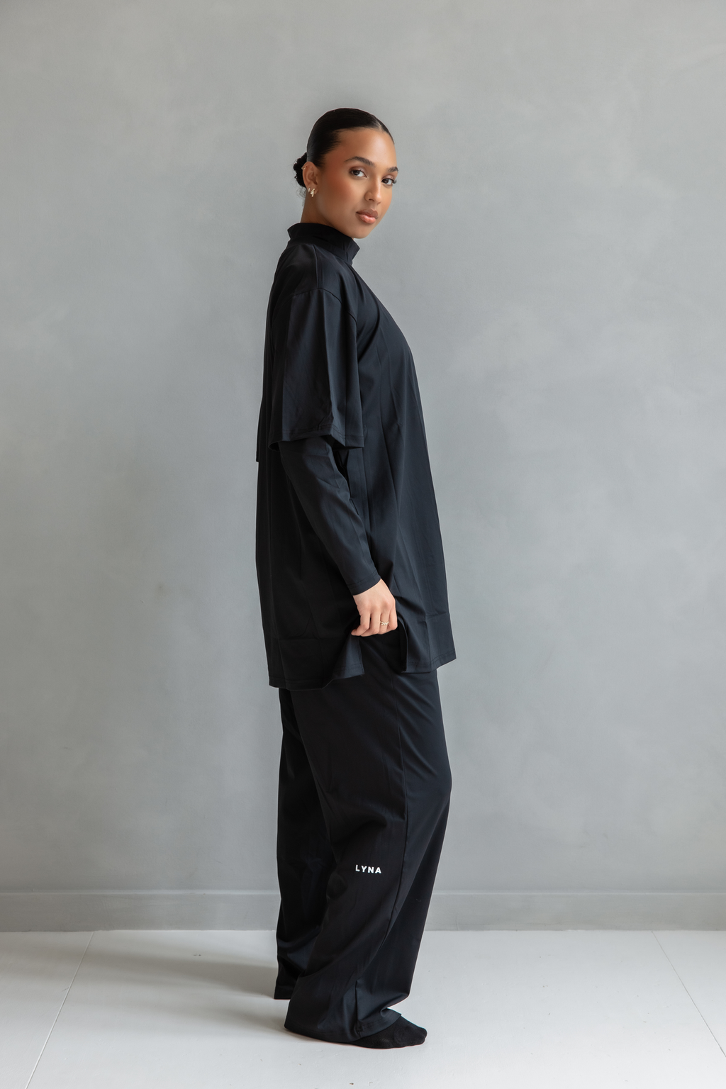Full Set (Core Coverage Tee Black + Bottom)