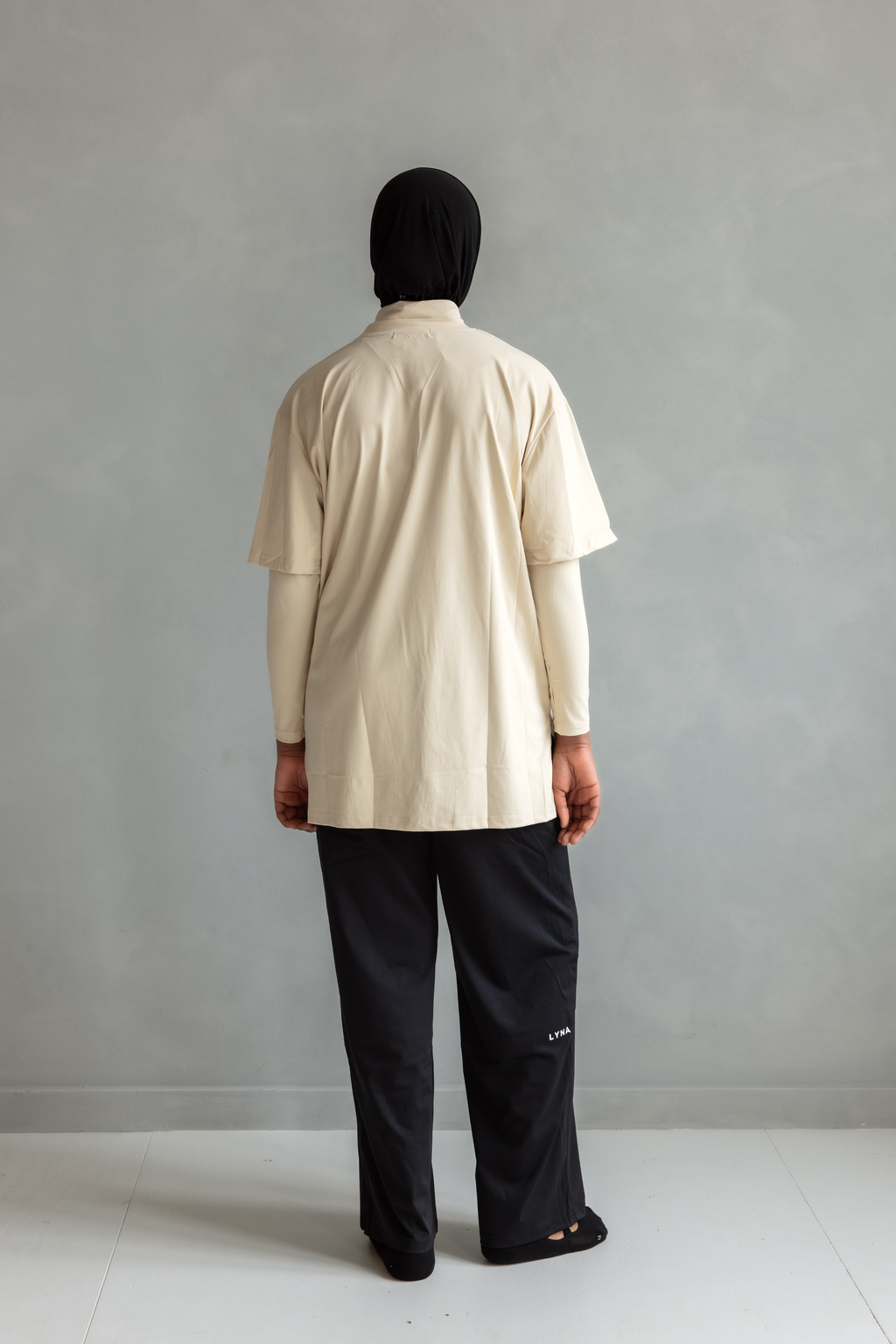 LYNA Core Coverage Tee - Beige