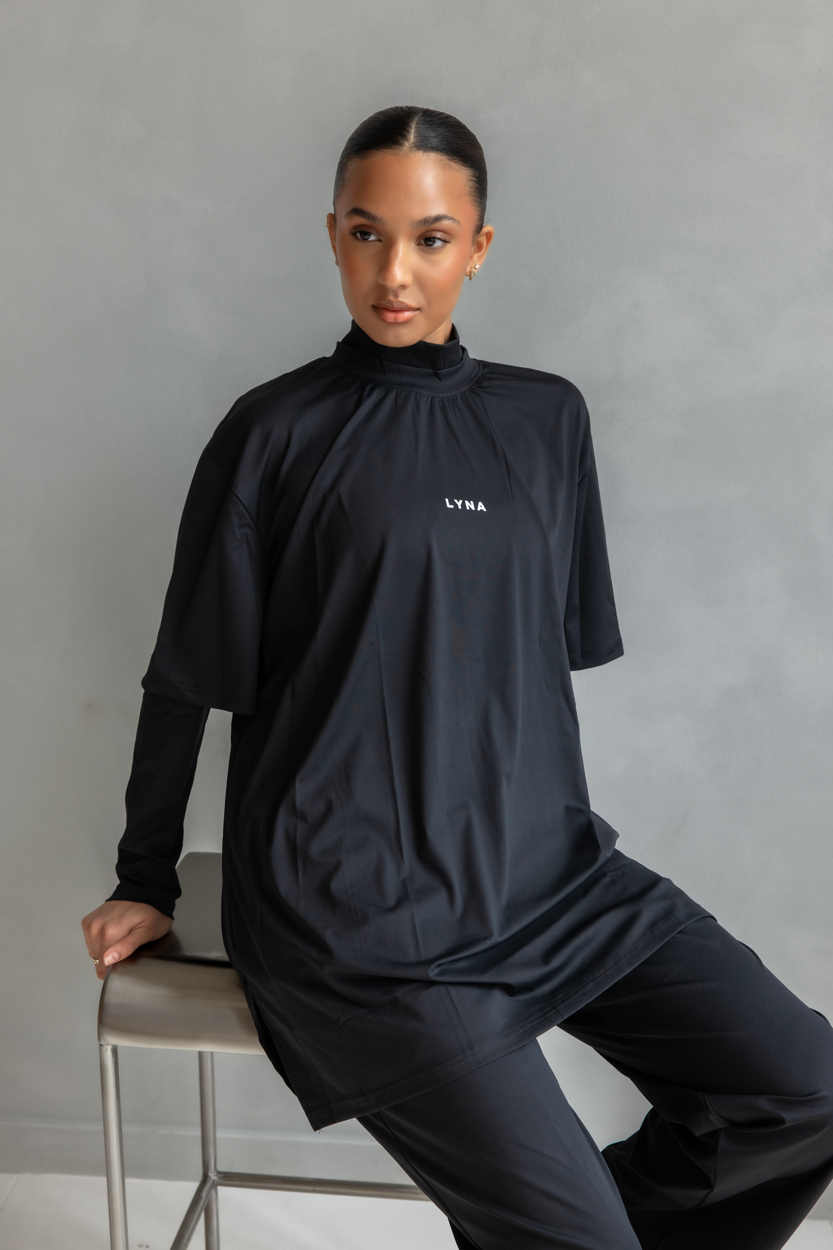 Full Set (Core Coverage Tee Black + Bottom)