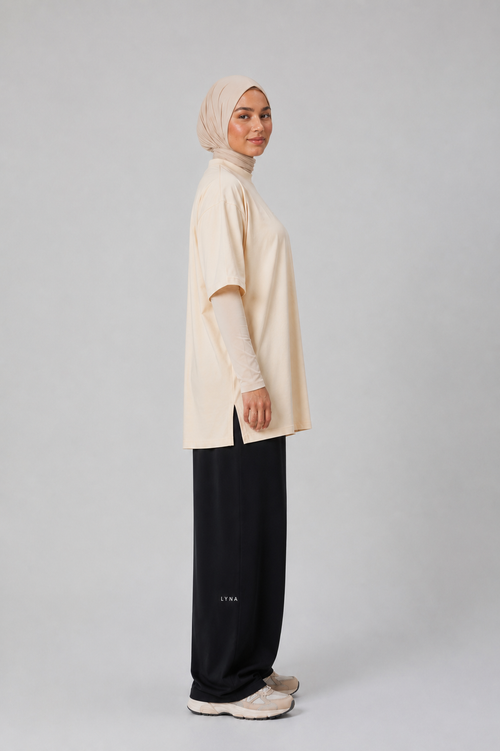 Full Set (Core Coverage Tee Beige + Bottom)