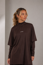 Full Set (Core Coverage Tee Dark Brown + Bottom)