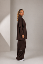 Wide Leg Pant - Dark Brown