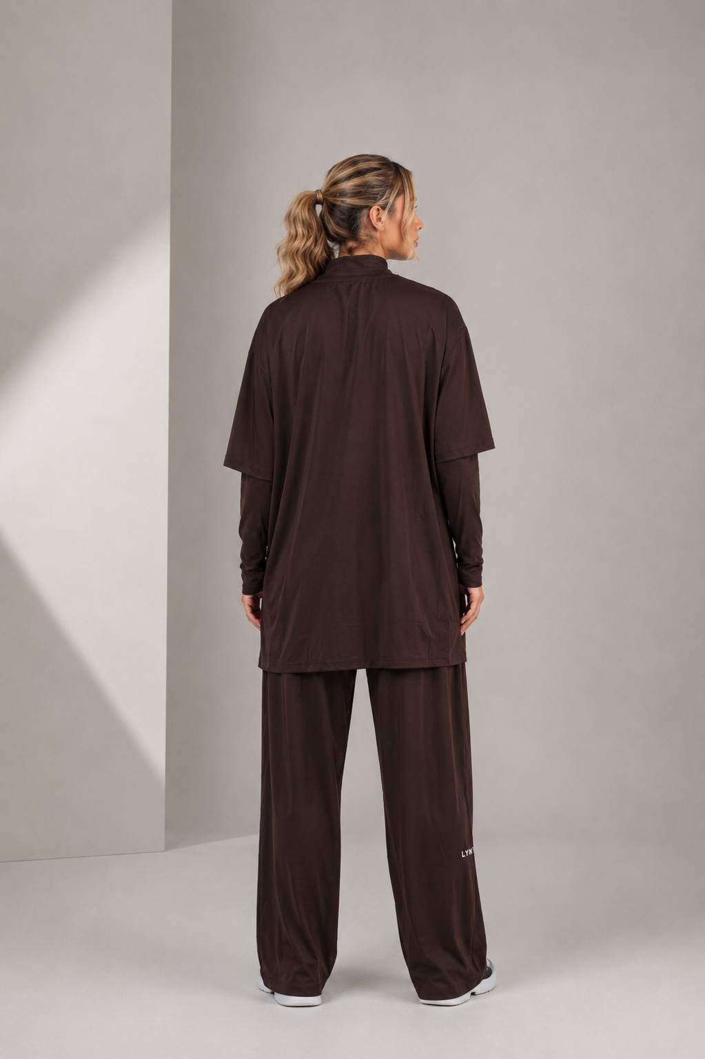 Full Set (Core Coverage Tee Dark Brown + Bottom)