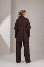 Full Set (Core Coverage Tee Dark Brown + Bottom)