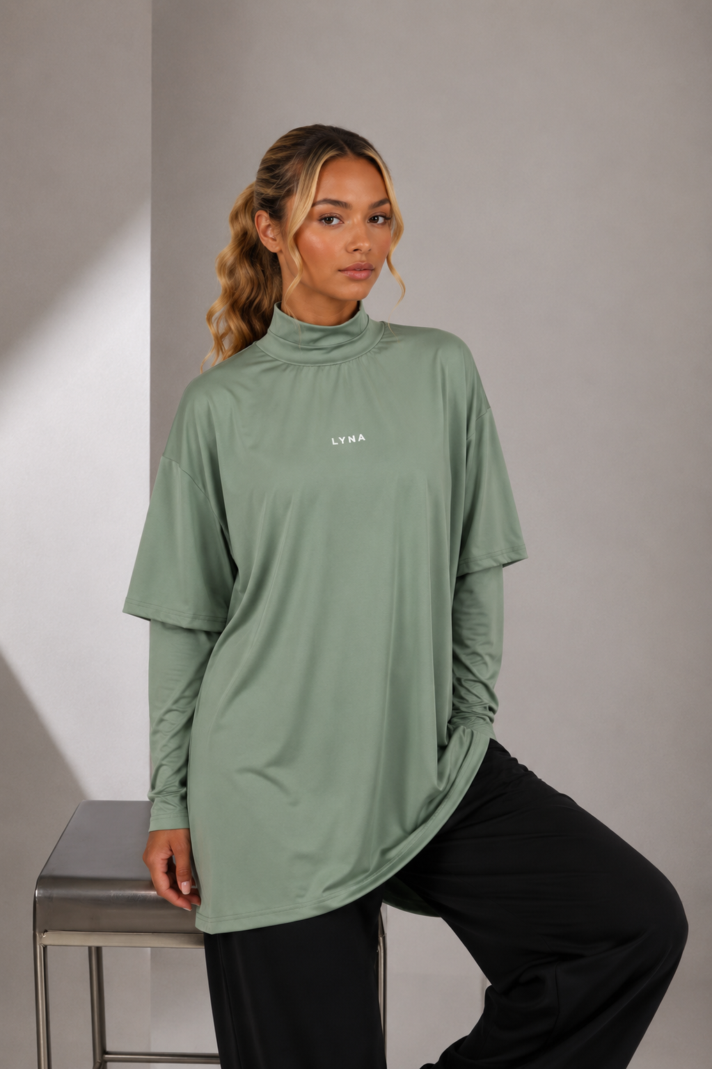Full Set (Core Coverage Tee Matcha Green + Bottom)