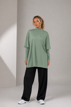 Full Set (Core Coverage Tee Matcha Green + Bottom)