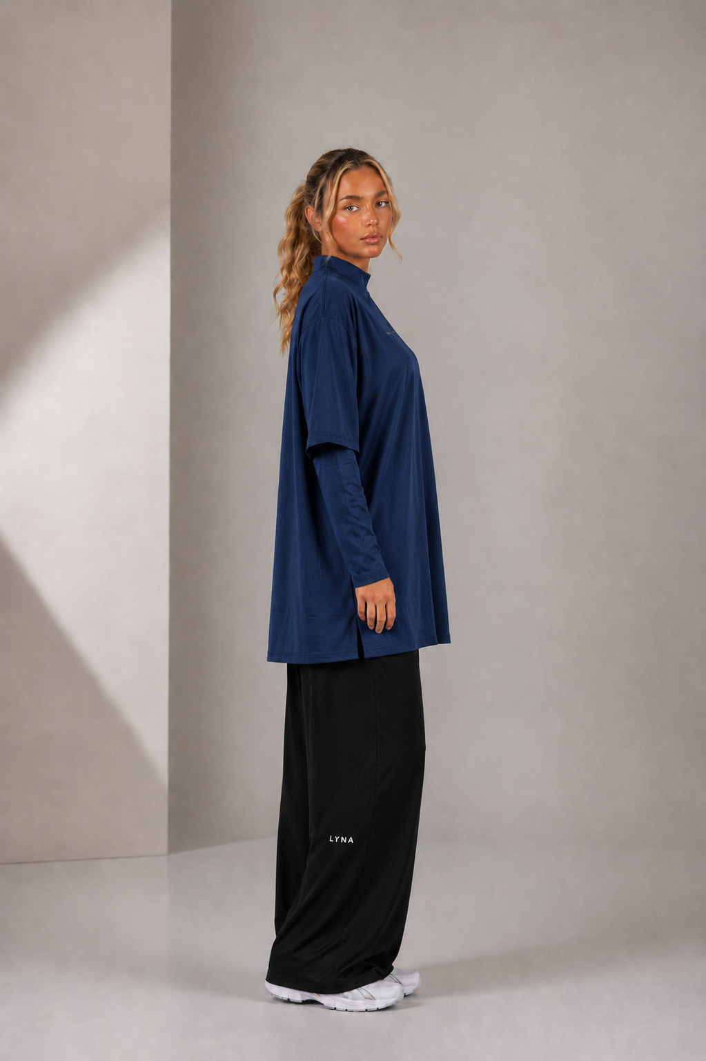 Full Set (Core Coverage Tee Navy blue + Bottom)