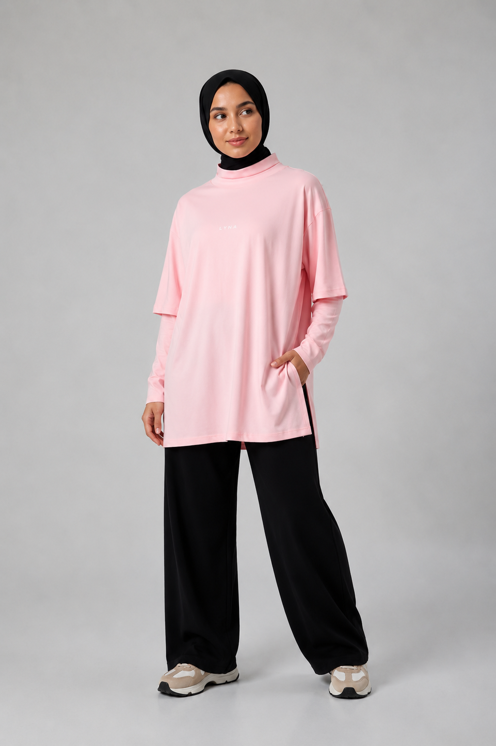 Full Set (Core Coverage Tee Pink + Bottom)