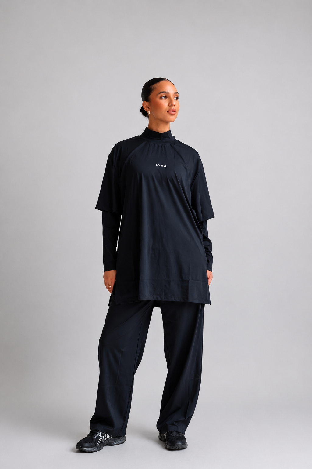 Full Set (Core Coverage Tee Black + Bottom)