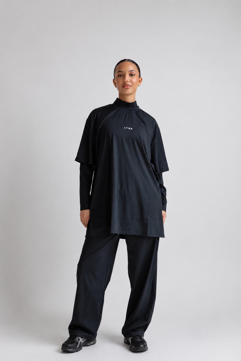 Full Set (Core Coverage Tee Black + Bottom)